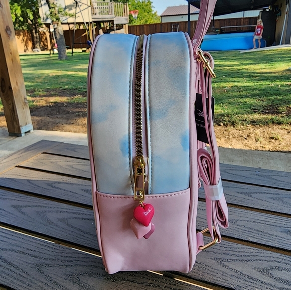 Disney Mickey Mouse & Minnie Mouse Heart Balloon Mini Backpack HER UNIVERSE NWOT - Picture 2 of 8